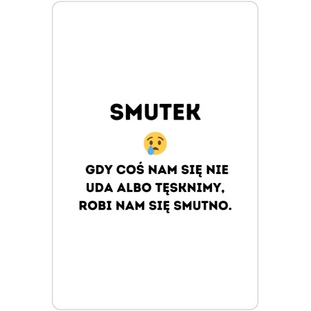 Emocje - smutek