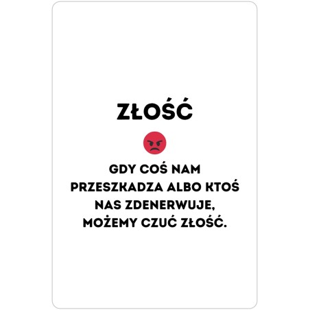 Emocje - złość