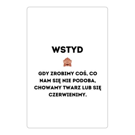Emocje - wstyd